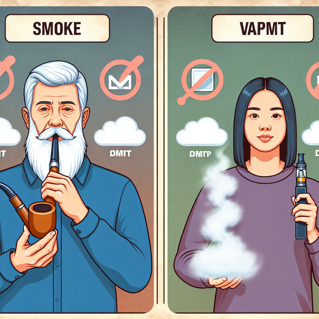 difference between smoking and vaping DMT